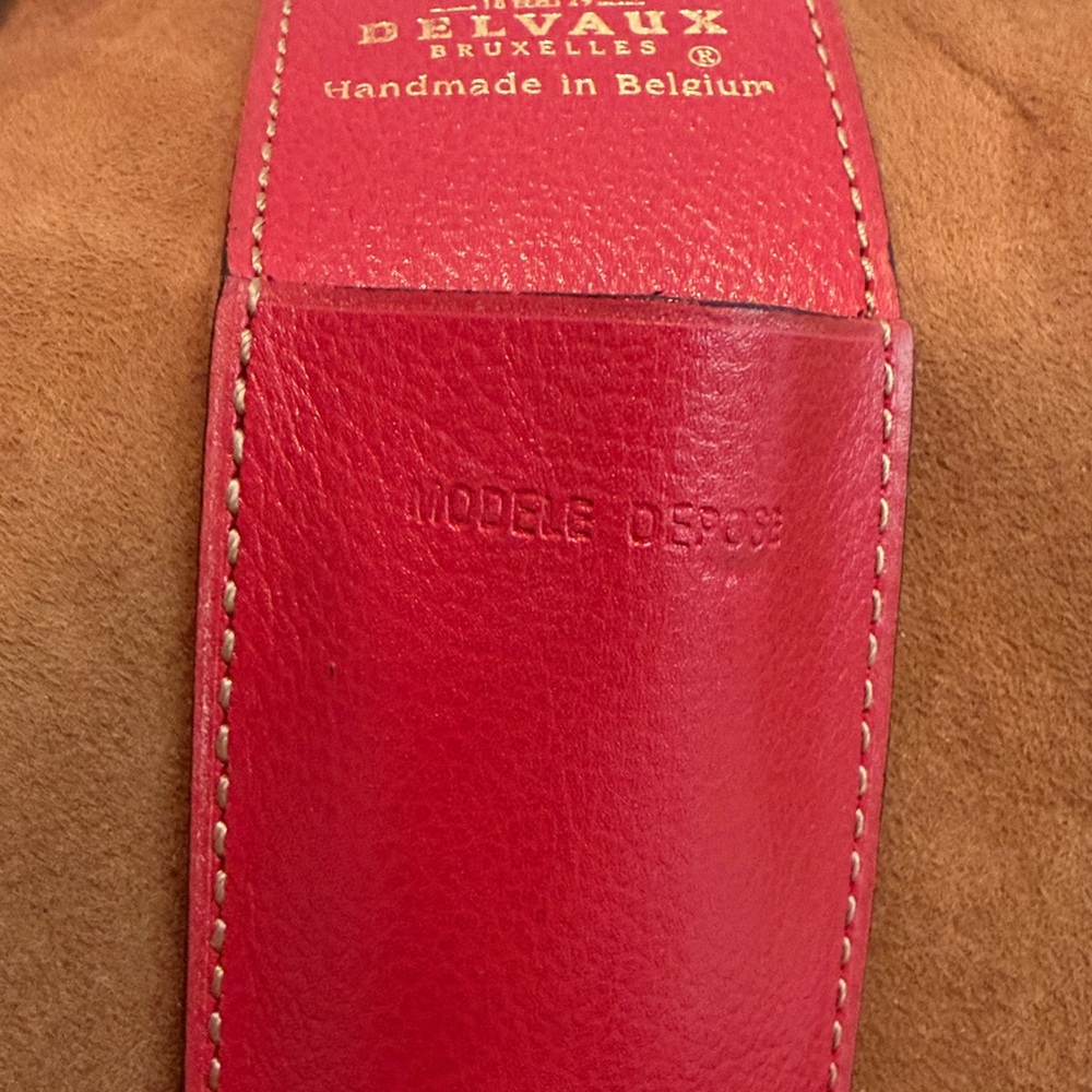 Delvaux • Amitie Red Leather Backpack, Excellent Condition - Picture 11 of 17
